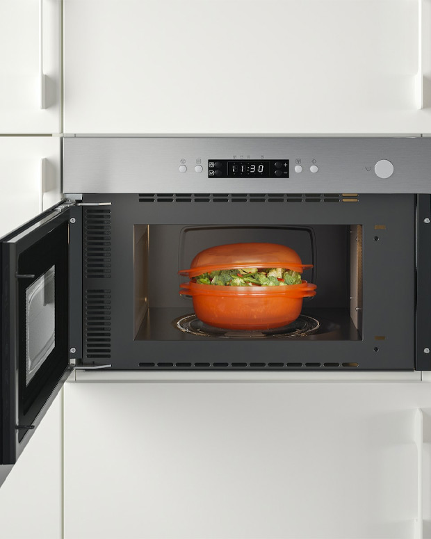 MATÄLSKARE Horno microondas, IKEA 300 color acero inoxidable