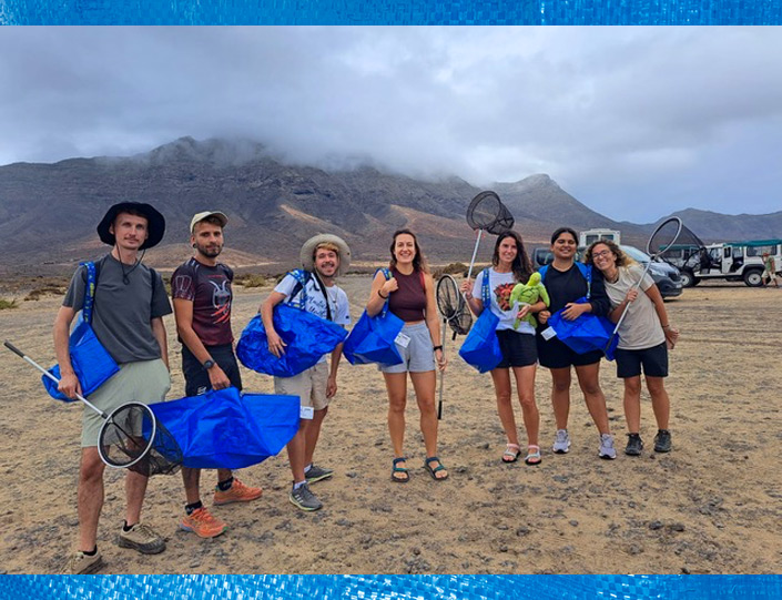 People cleaning beaches
