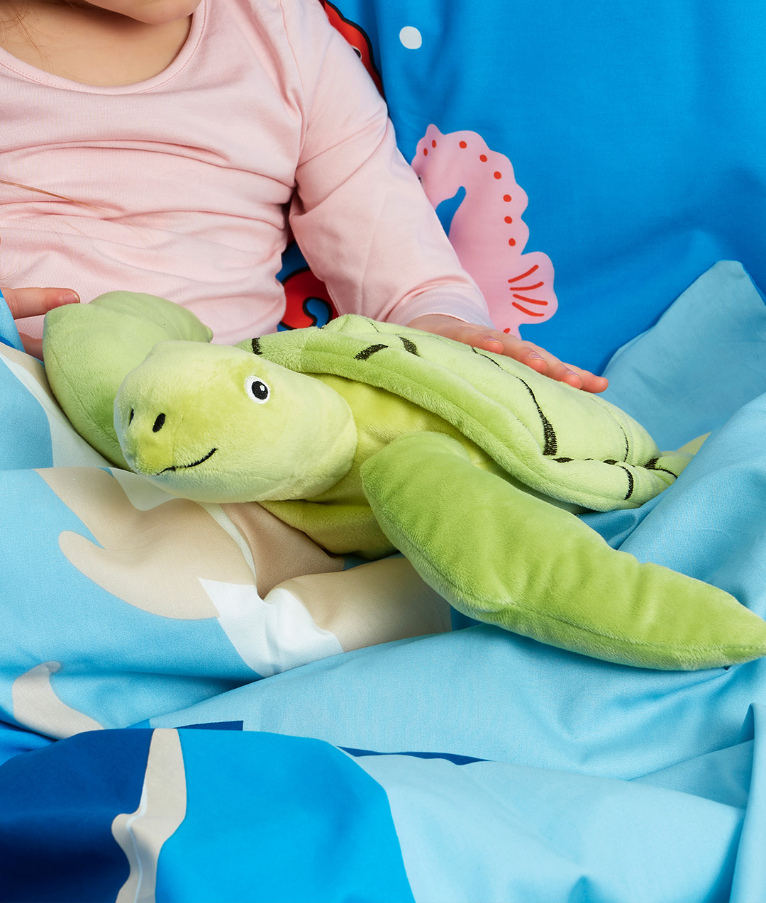Peluche, tortuga verde