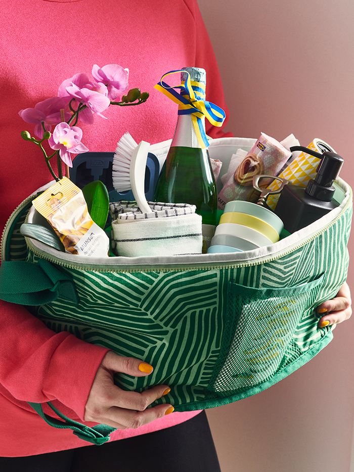 Bag with various items