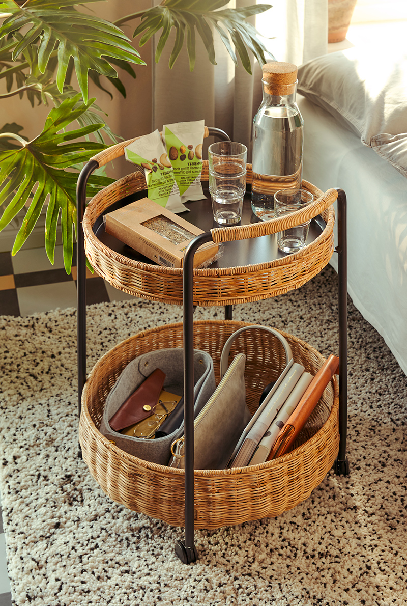 LUBBAN Serving cart with storage