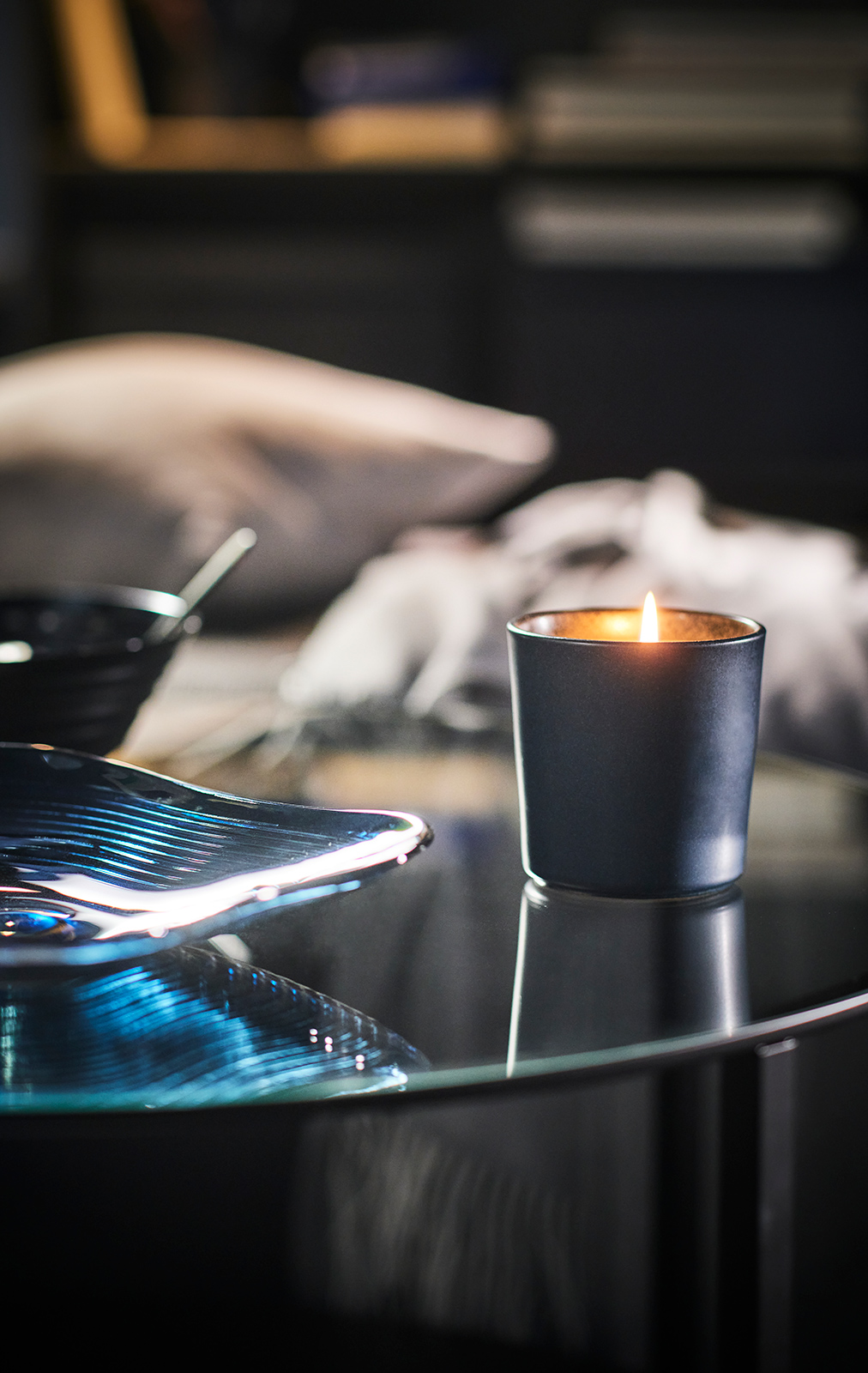 FRUKTSKOG Scented candle in ceramic jar