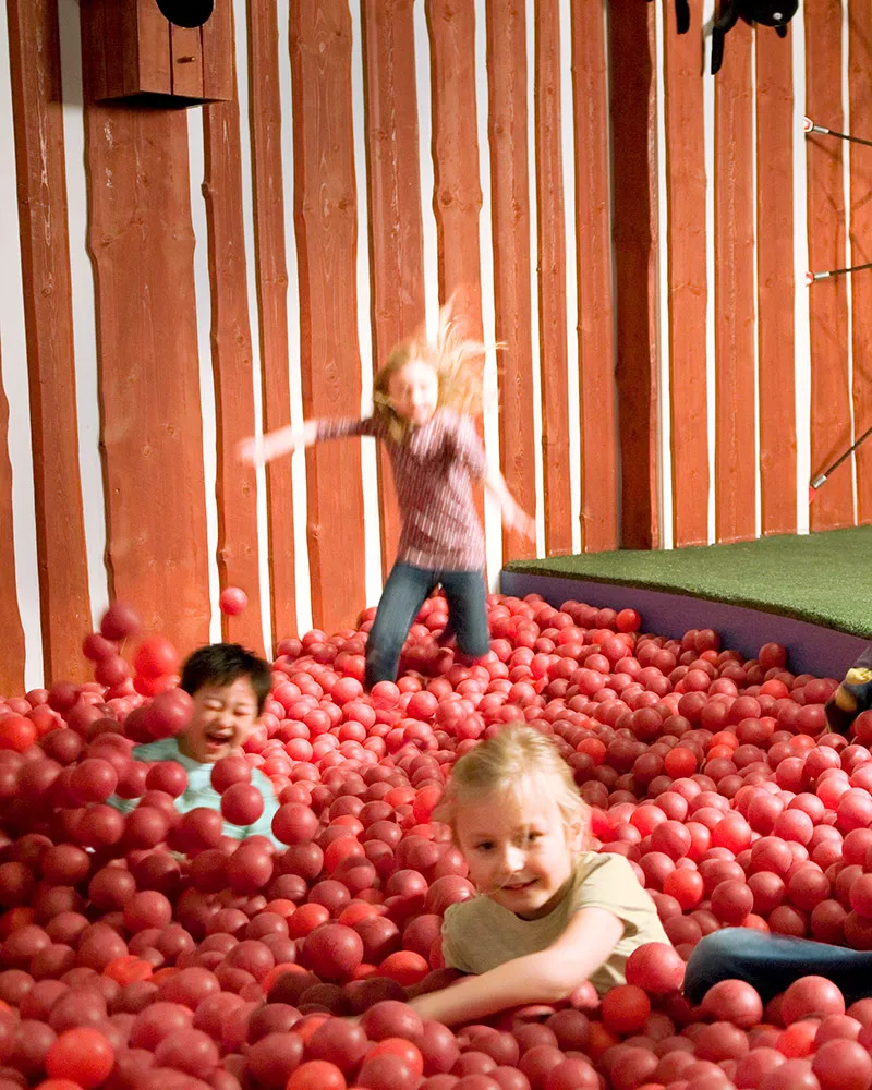 Niños jugando en Småland