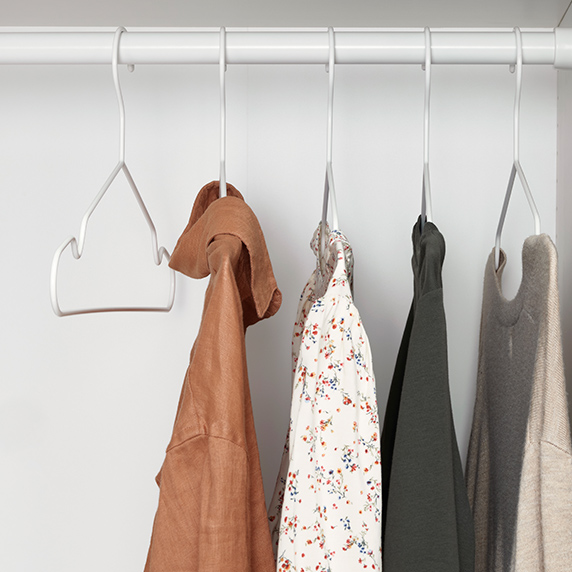 Several STAJLIG coat racks.