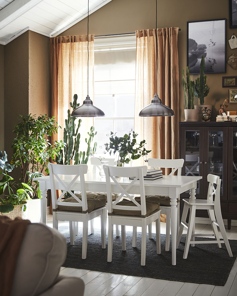 INGATORP/INGOLF Extendable table and 4 chairs