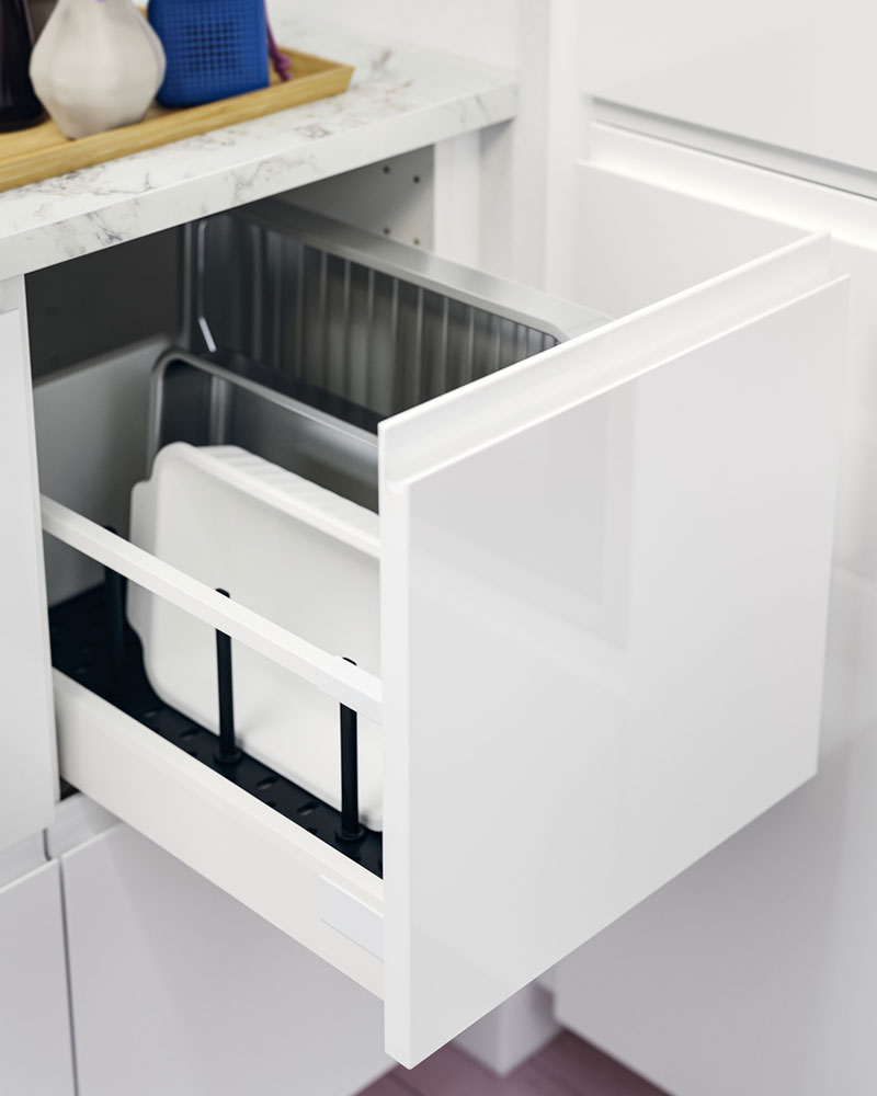 Base cabinet with 2 drawers