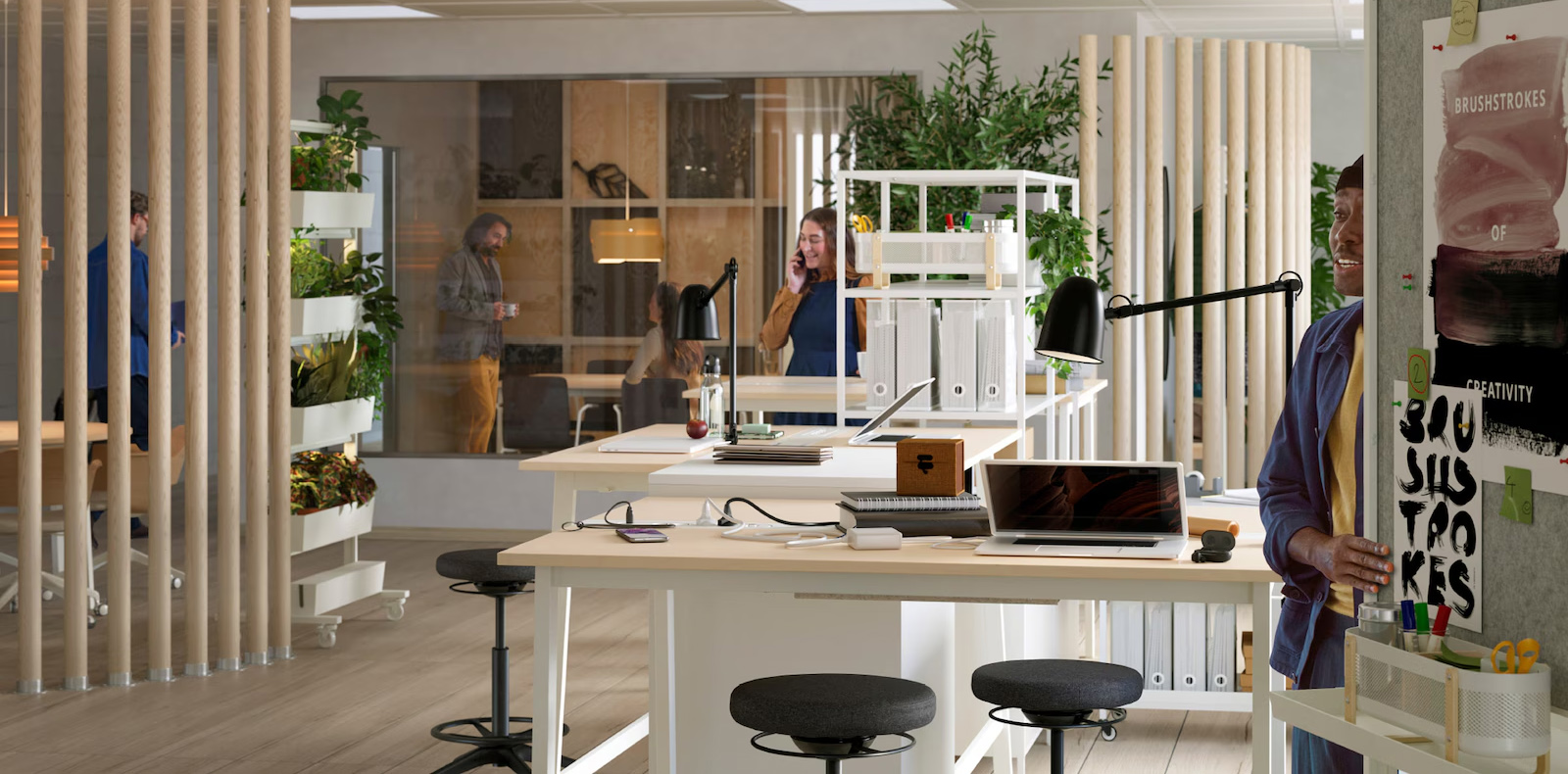 Desk organizer and more equipament of office