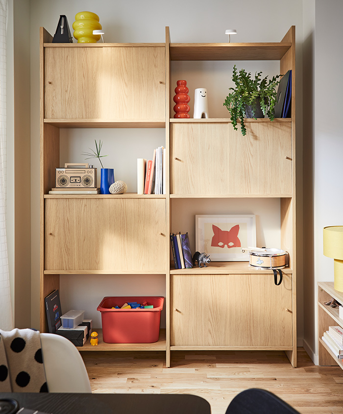LÅDMAKARE Storage combination with sliding doors