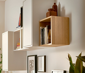 EKET Wall-mounted shelving unit and EKET Wall-mounted shelving unit