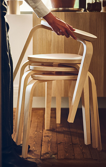 NORDEN/KYRRE Gateleg table and stools