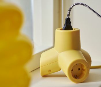 HORNFELS  Extension cord, yellow