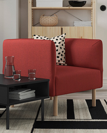 sillón rojo