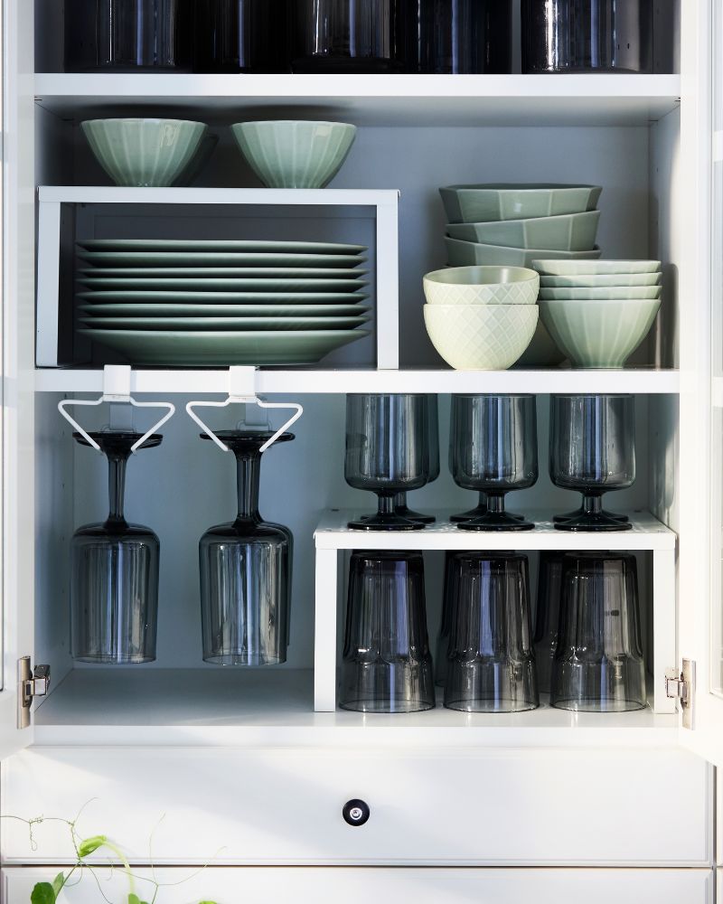 Display organised with VARIERA and PÅLYCKE products 