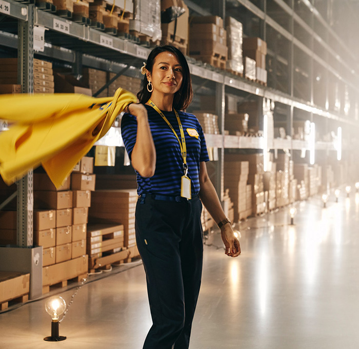 An IKEA employee
