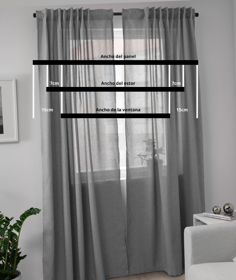 cortina gris