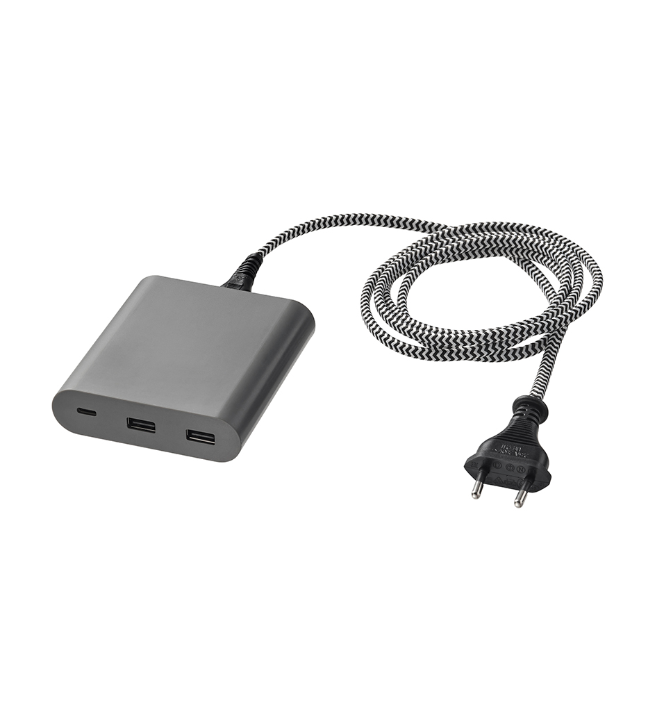 Cargador USB IKEA ÅSKSTORM de 40W retirado del mercado por riesgo de quemaduras y descargas eléctricas.