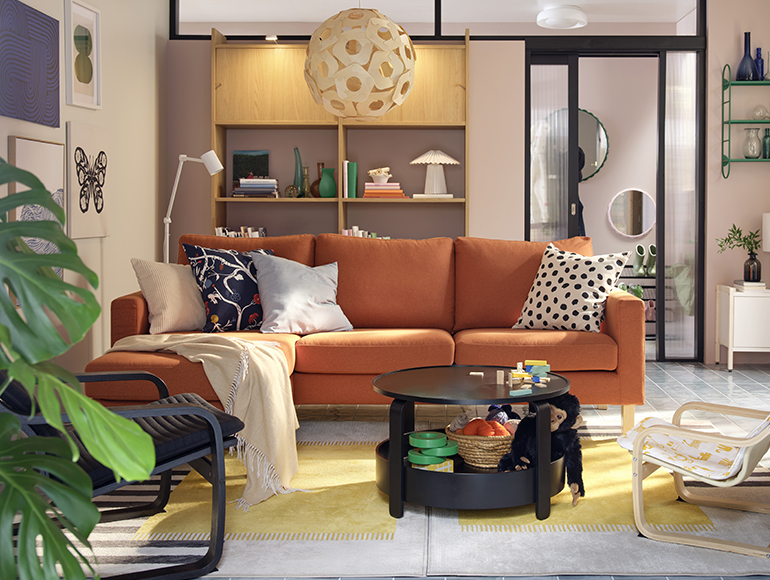 A living room in motion classic contemporary mood