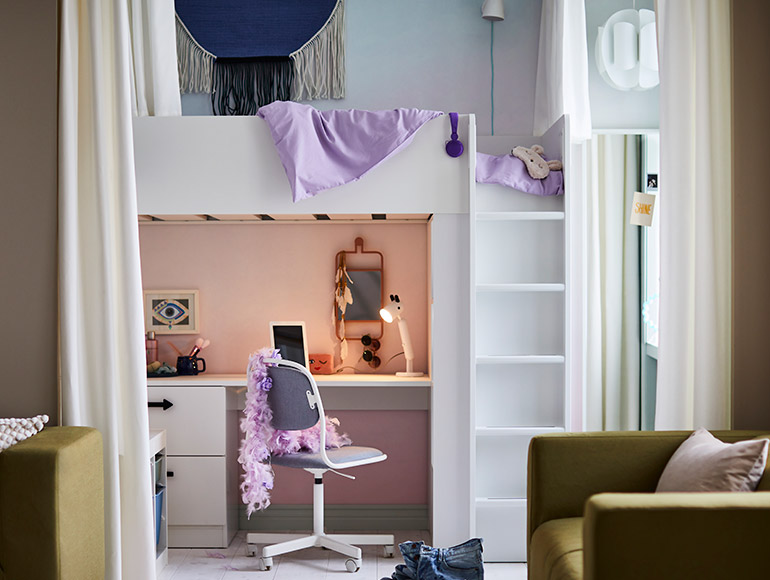 Un dormitorio juvenil moderno y único