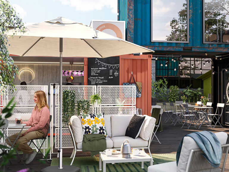 A bustling entrepreneurial hub where nature and concrete collide