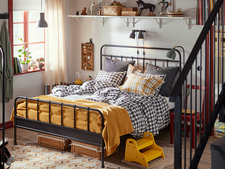 A traditional bedroom for those young at heart